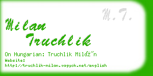 milan truchlik business card